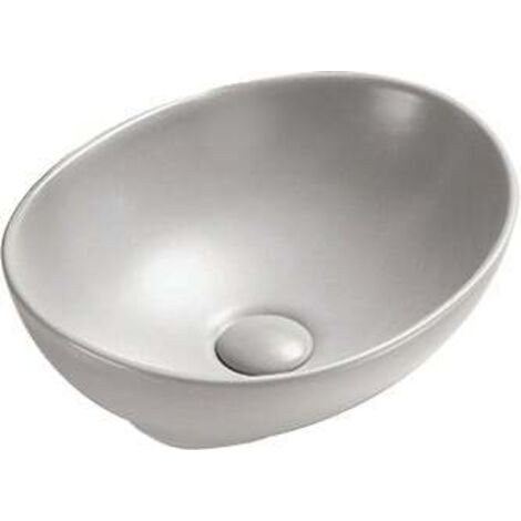 Mexen Elza lavabo sobre encimera 40 x 33 cm, gris mate - 21014067