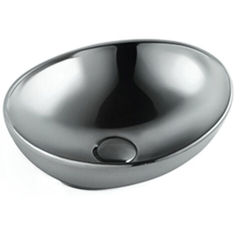 Mexen Elza lavabo sobre encimera 40 x 33 cm, plateado - 21014087