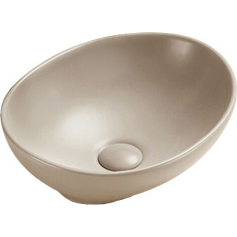 Mexen Elza lavabo sobre encimera de 40 x 33 cm, cappuccino mate - 21014064