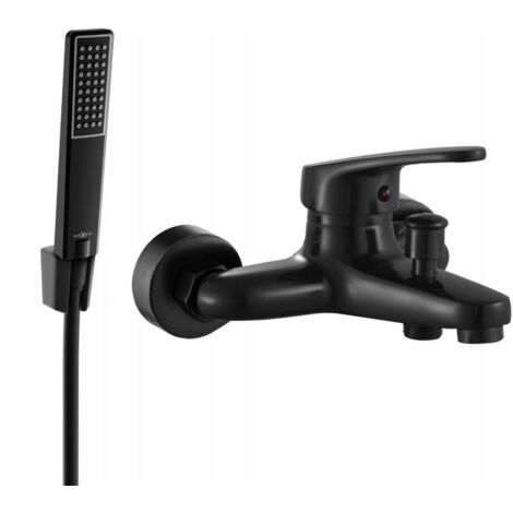 Mexen Erica R72 rubinetteria da bagno con set doccia, nero - 74643R72-70