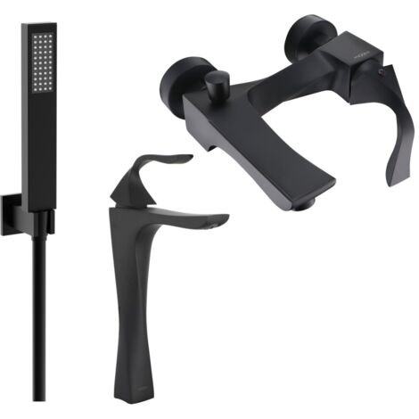 Mexen Estrella R02 set da bagno, nero - 72313R02-70