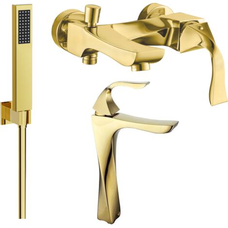 Mexen Estrella R02 set da bagno, oro - 72313R02-50