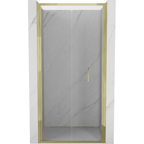 Mexen Exo porte de douche pliante 110 cm, transparente, dorée - 816-110-000-50-00