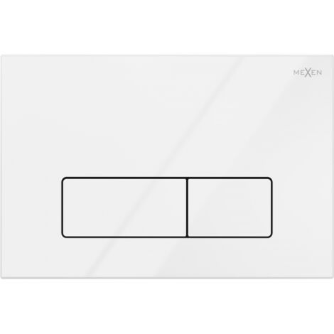 Mexen Fenix 13 bot贸n de descarga Slim, blanco brillante - 601300