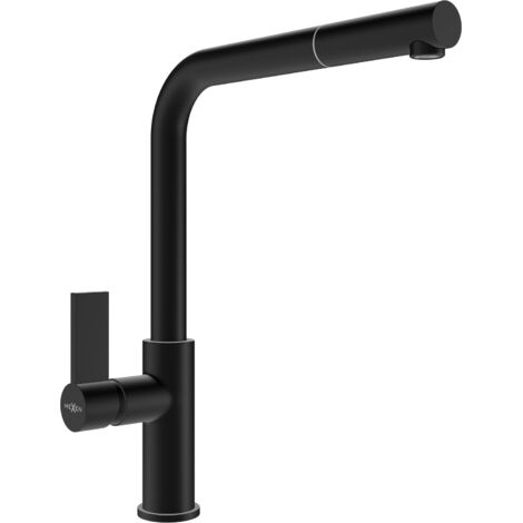Mexen Flora grifo de cocina, negro - 670401-70