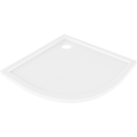 Mexen Flow Duschwanne Halbkreis Slim 90 x 90 cm, weiß glänzend - 46Q109090
