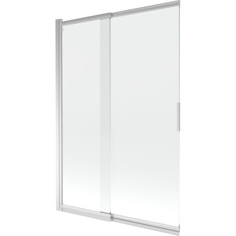 Mexen Fox Duschwand, 2-flügelig verschiebbar 120 x 150 cm, transparent, Chrom - 891-120-002-01-00