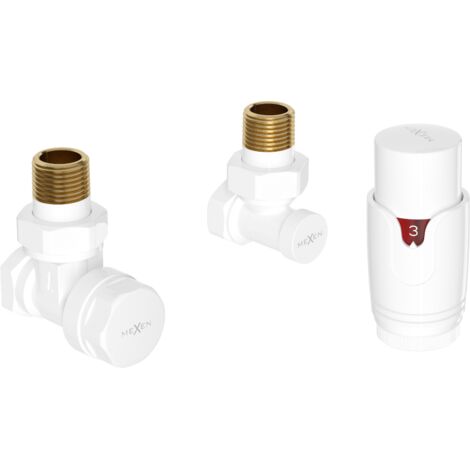 Mexen G00 conjunto termost谩tico angular, blanco - W901-900-20