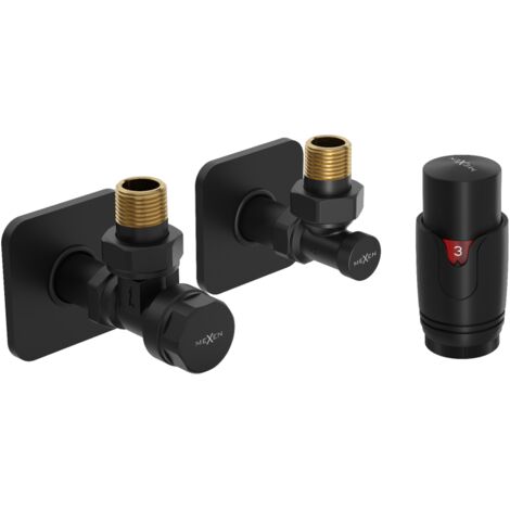 Mexen G00 conjunto termost谩tico angular con cubre S, negro - W901-900-909-70