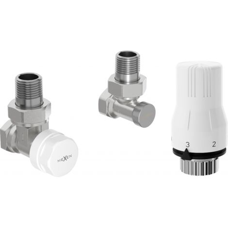 Mexen G02 conjunto termost谩tico angular, n铆quel - W913-012-928-01