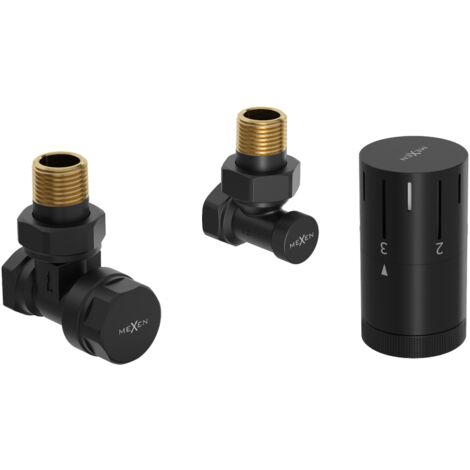 Mexen G05 conjunto termost谩tico angular, negro - W901-958-70