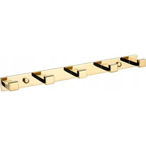 Mexen gancio per asciugamano con cinque supporti, dorato - 709265-50