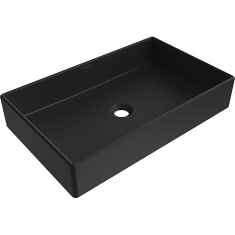 Mexen Goya Aufsatzwaschbecken 60 x 37 cm, Schwarz matt- 22186085