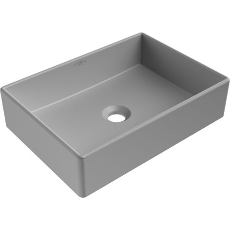 Mexen Goya lavabo de comptoir 45 x 32 cm, Gris clair mat - 22184561