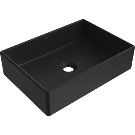 Mexen Goya lavabo sobre encimera 45 x 32 cm, negro mate - 22184585