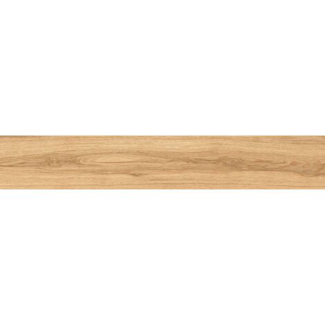 Mexen Hirera Honey gres émaillé rectifié. G1, carreau imitant le bois pour sol et mur 120 x 20 cm, mat - TL611-120-020-04