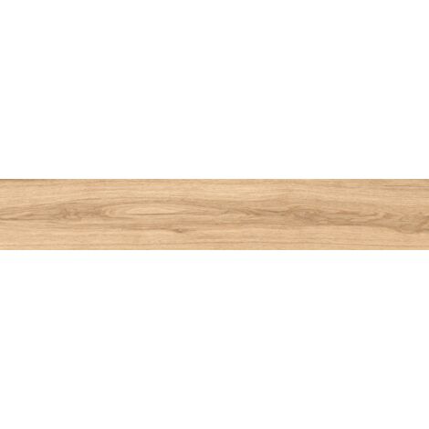 Mexen Hirera Miele grès émaillé rect. G1, carrelage effet bois pour sol et mur 120 x 20 cm, mat - TL611-120-020-05
