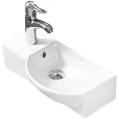 Mexen Hugo lavello da appoggio destro 45 x 24 cm, bianco - 21254500R