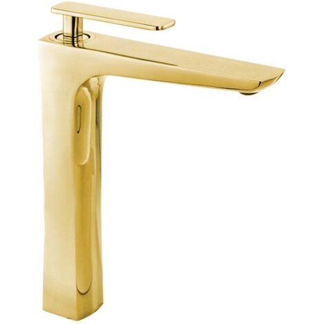 Mexen Indus rubinetto lavabo alto, oro - 744610-50