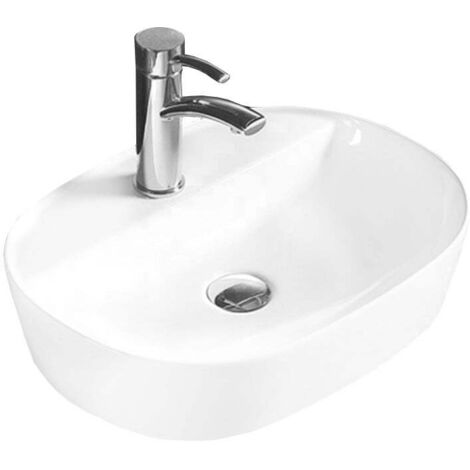Mexen Iris lavabo de comptoir 50 x 38 cm, Blanc - 21995000