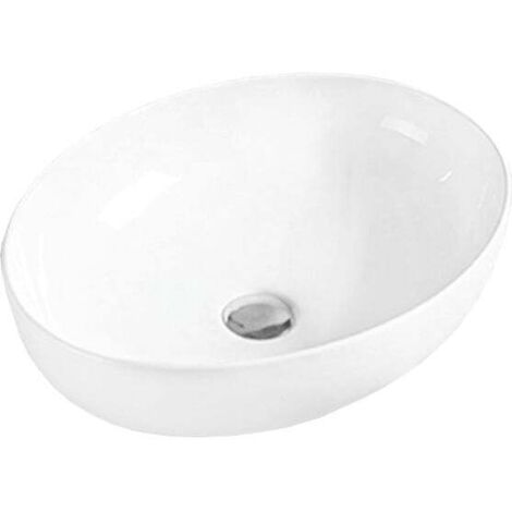 Mexen Jowita Aufsatzwaschbecken 52 x 39 cm, Weiß - 21355200