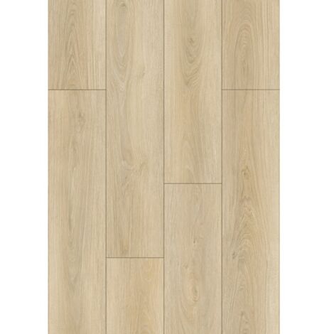 Mexen Kinston Mustermaterial für Vinylböden 1240 x 182 mm SPC 6,5 mm, IXPE Unterlage 1,5 mm, 4 V-Fuge, Eiche - F1057-S