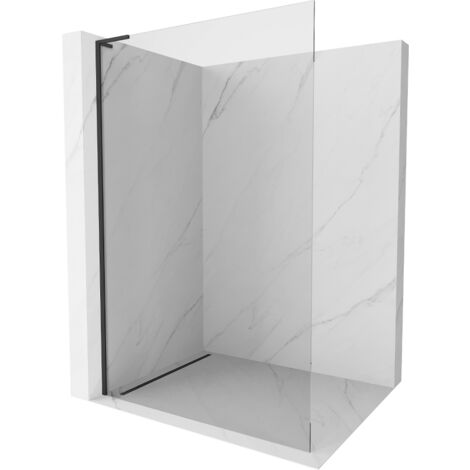Mexen Kioto L Duschwand Walk-in 80 x 200 cm, transparent, schwarz - 800-080-103-70-00