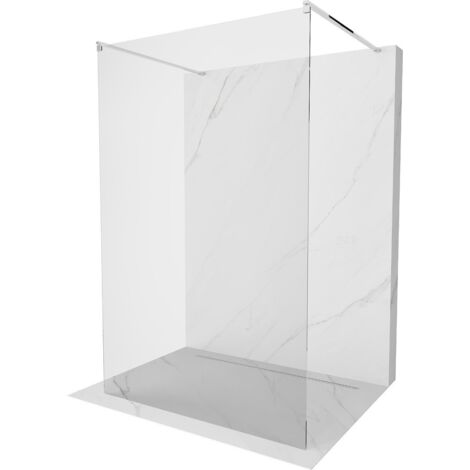 Mexen Kioto parete doccia autoportante 130 x 200 cm, trasparente 8 mm, cromo - 800-130-002-01-00