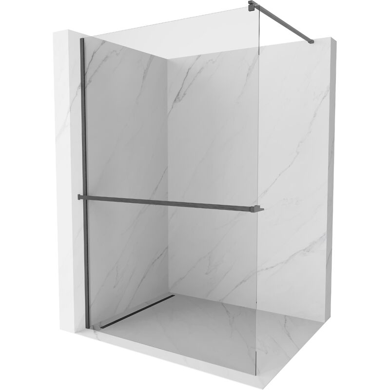 Mexen Kioto Parete Doccia Con Mensola Walk in 120 X 200 Cm, Traspar...