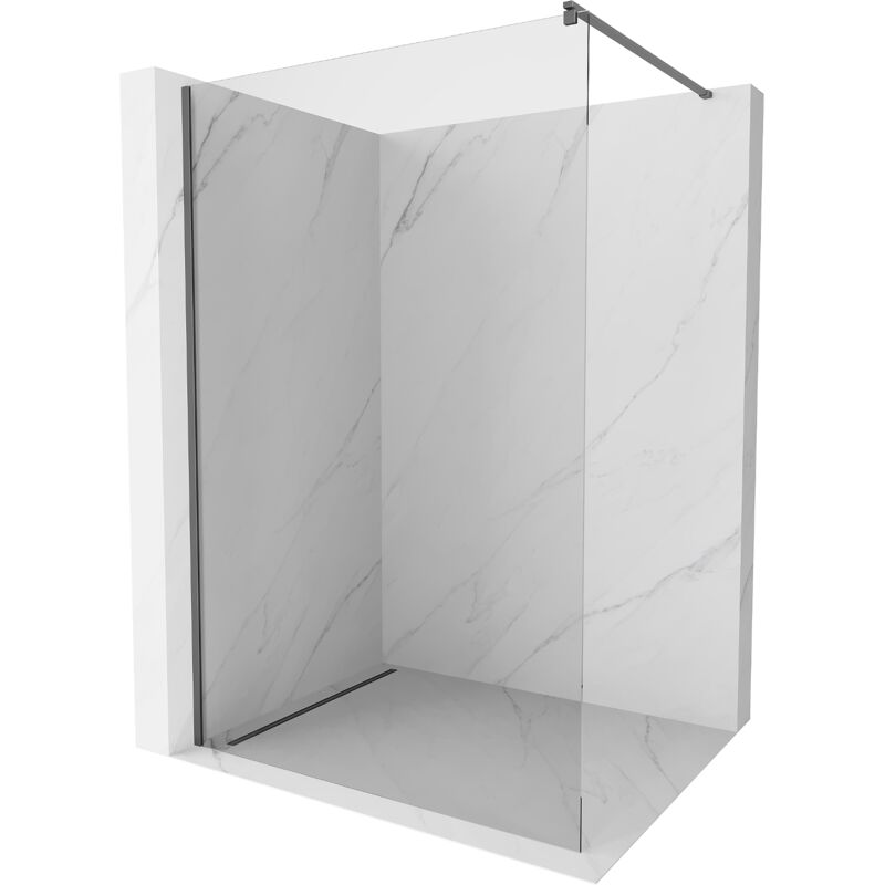 Mexen Kioto Parete Doccia Walk in 130 X 200 Cm, Trasparente 8 Mm, G...