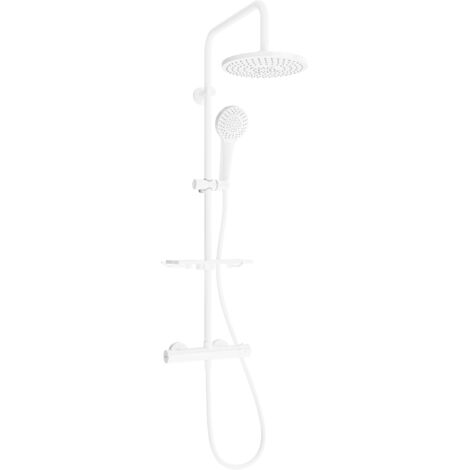 Mexen KT05 kit de douche en saillie avec pomme de douche et mitigeur thermostatique, blanc - 771500593-20