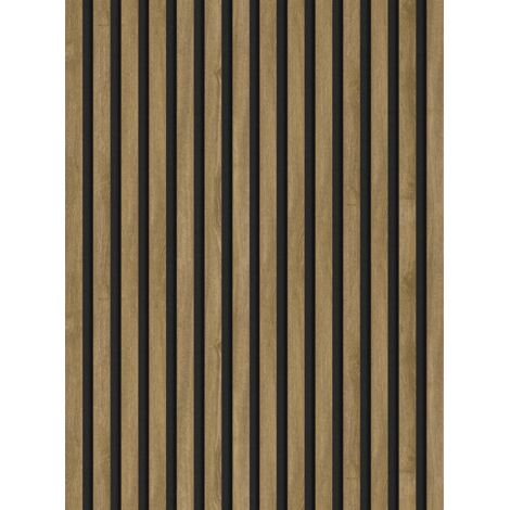 Mexen Lam-F Akustik-Wandlamellen 275 x 31,5 cm, Filz 6 mm, Klassische Eiche - S105-275317-2812-072