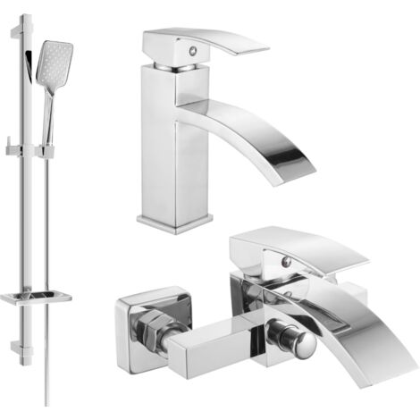 Mexen Libra DQ62 set da bagno, cromo - 745103DQ62-00