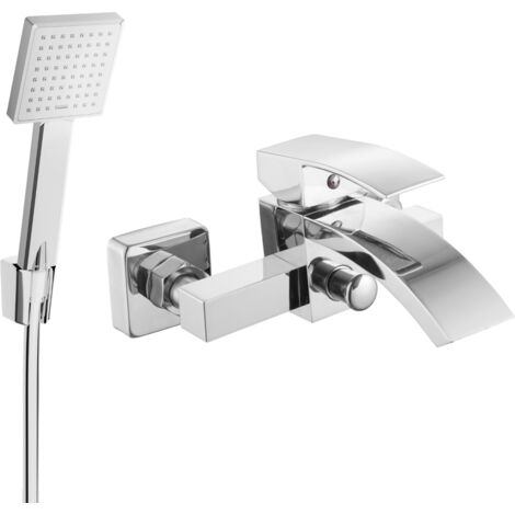 Mexen Libra R45 rubinetto da bagno con set doccia, cromo - 74513R45-00