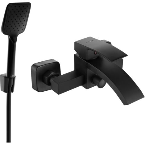 Mexen Libra R62 Wannenbatterie mit Brausegarnitur, Schwarz - 74513R62-70