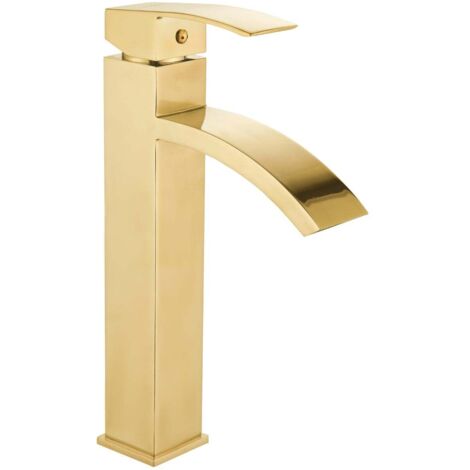 Mexen Libra rubinetto alto da lavabo, oro - 745110-50