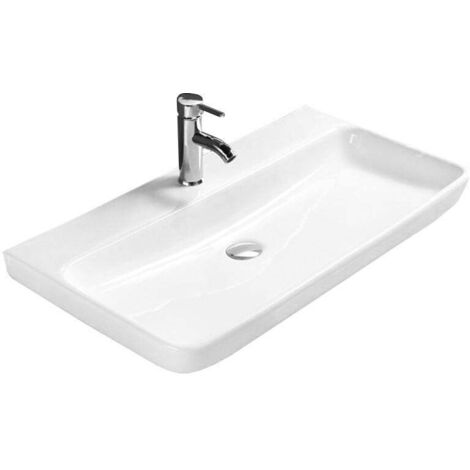 Mexen Lili lavabo de comptoir 81 x 47 cm, Blanc - 21138100