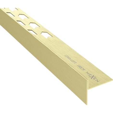 Mexen Line-B Bodenausgleichsleiste 180 cm links, gebürstet gold - 185501180L