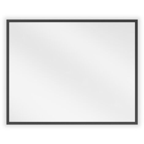 Mexen Loft espejo de ba帽o rectangular 50 x 40 cm, marco negro - 9852-050-040-000-70