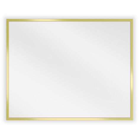 Mexen Loft miroir de salle de bain rectangulaire 50 x 40 cm, cadre doré - 9852-050-040-000-50