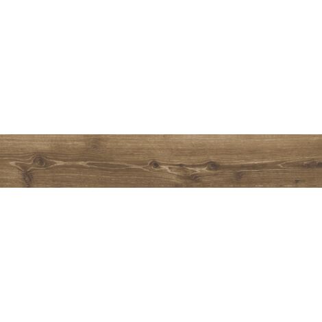 Mexen Lumiere Nogal grès vitrifié rectifié G1, carreau d'aspect bois pour sol et mur 120 x 20 cm, mat - TL608-120-020-02