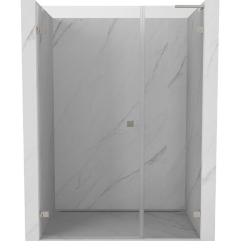 Mexen Lunar-B L porte de douche pivotante gauche 110 cm, transparent, nickel brossé - 832SL-110-050-97-00-L