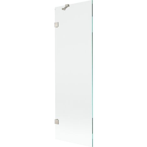 Mexen Lunar Badewannenfalttür 1-flügelig 60 x 150 cm, transparent, gebürsteter Nickel - 897-060-000-97-00