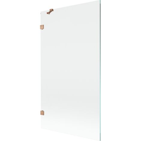 Mexen Lunar Duschwand 1-flügelig 100 x 150 cm, transparent, gebürstetes Kupfer - 897-100-000-65-00