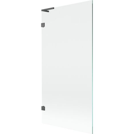 Mexen Lunar L Duschabtrennung 1-flügelig 90 x 150 cm, transparent, gun gray gebürstet - 897L-090-000-66-00