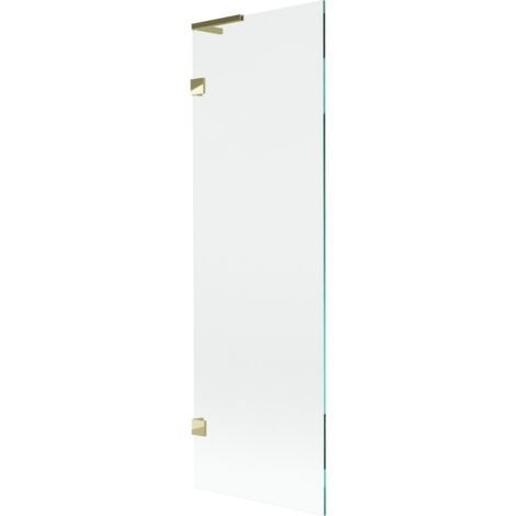 Mexen Lunar L mampara de ba帽era de 1 hoja 60 x 150 cm, transparente, dorado - 897L-060-000-50-00