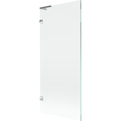 Mexen Lunar L paratia per vasca da bagno a 1 anta 80 x 150 cm, trasparente, cromato - 897L-080-000-01-00