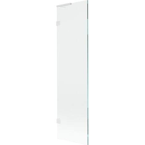 Mexen Lunar L paroi de baignoire à 1 volet 50 x 150 cm, transparent, blanc - 897L-050-000-20-00