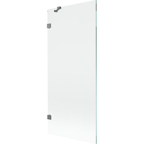 Mexen Lunar mampara de ba帽o de 1 ala 80 x 150 cm, transparente, gun metal - 897-080-000-95-00