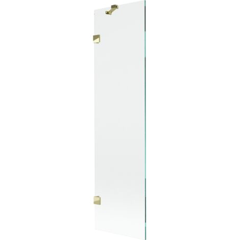 Mexen Lunar mampara de ducha de 1 hoja 50 x 150 cm, transparente, dorado - 897-050-000-50-00